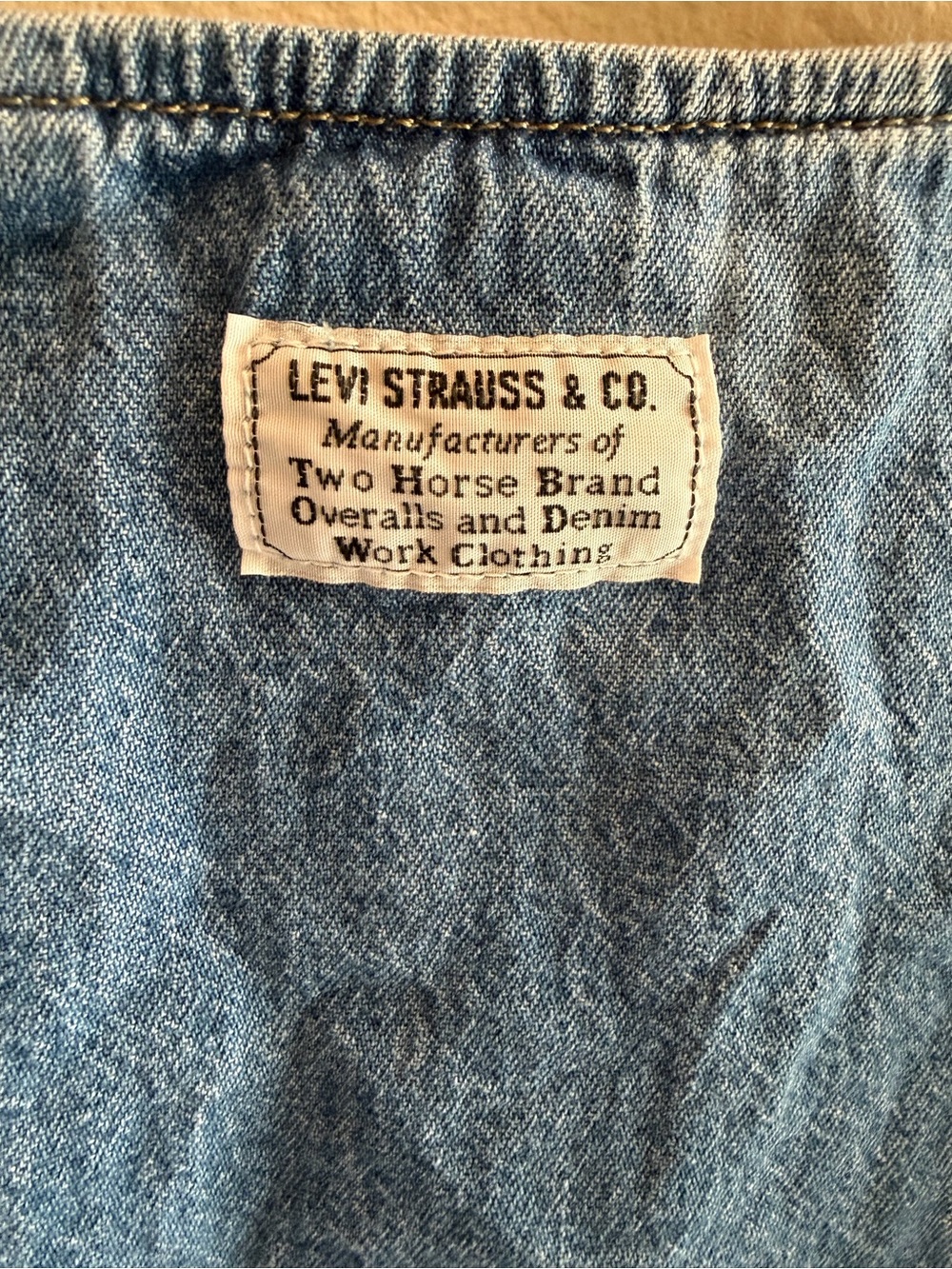 Levi’s Denim Ophelia Corset Blouse Top Size M - Picture 12 of 13